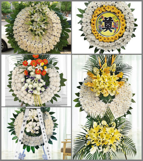 湖北孝感市大悟县芳畈镇白果树湾村花圈速递