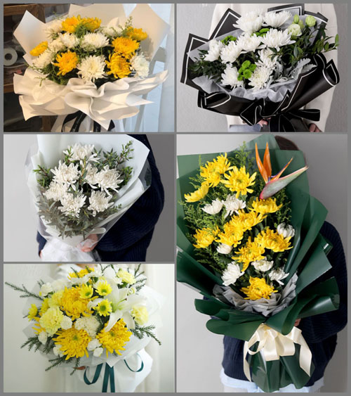 湖北孝感市大悟县芳畈镇白果树湾村白事花束代送